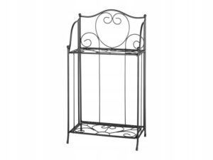 STYLOWY REGAŁ metalowy czarny składany w loftowym stylu loft