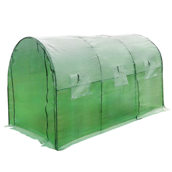 Tunel foliowy 300 x 200 cm 6 m² zielony 3x2 m szklarnia - obrazek 9