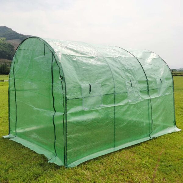 Tunel foliowy 300 x 200 cm 6 m² zielony 3x2 m szklarnia - obrazek 3