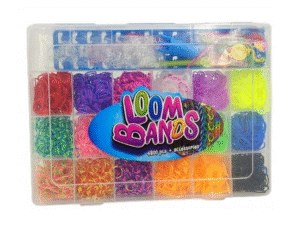 LOOM BANDS gumeczki robienia bransoletek 4800 akcesoria duży zestaw box etui na gumki