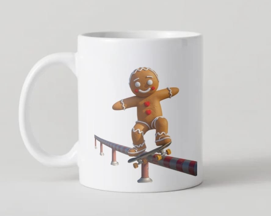 Kubek świąteczny piernikowy ludek ciastek personalizacja 330 ml SuperGlaze - obrazek 5